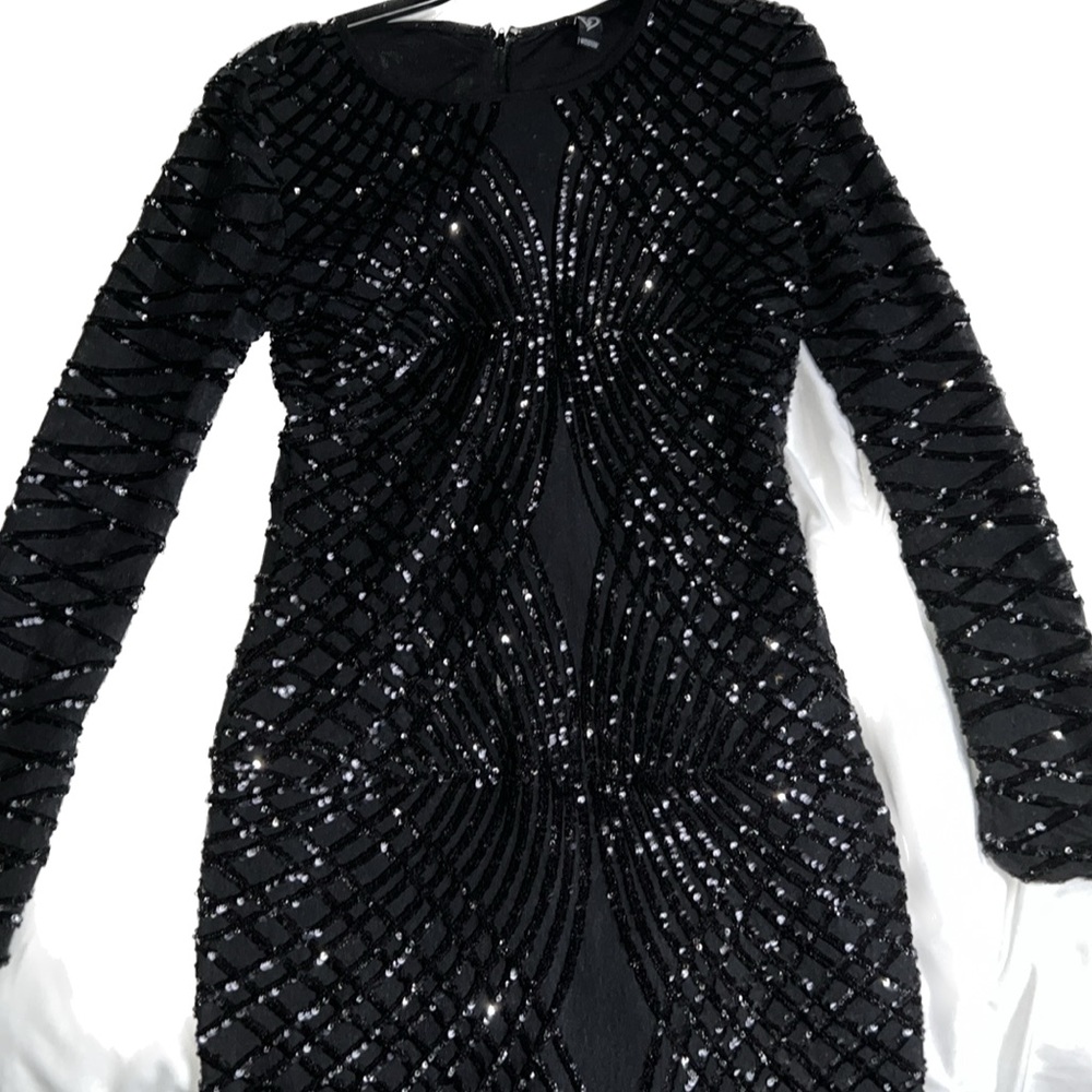 Black prom dress size large
